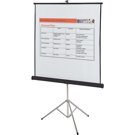 Quartet Portable Tripod Projection Screen, 70"x70", White Screen QRT570S